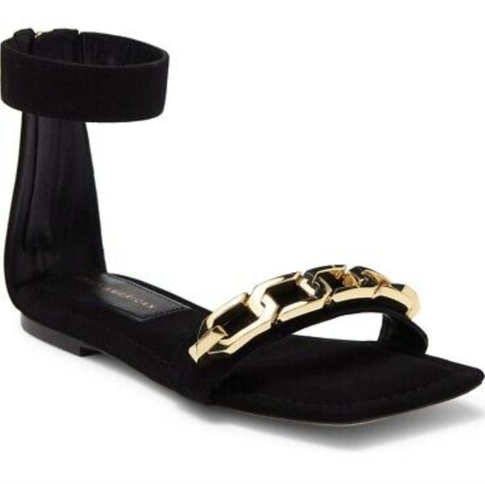 Good American Chain Ankle Strap Sandal Women's 7 - Picture 2 of 13